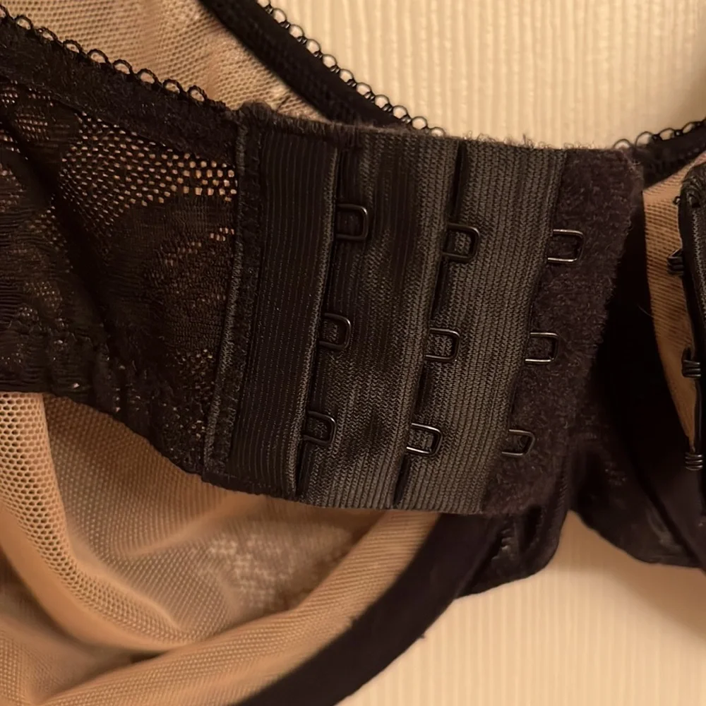 Adore Me Black Celestine Unlined Plus Sexy Lace Underwire Bra Size 40DD